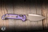Microtech Marfione Select LUDT Ram-Lok Folding Knife Royal Purple Titanium/Bronze Accents 3.4" M390 Clip Point Bronze Stonewash 1135RLS-13MS3