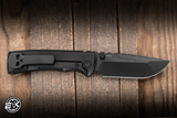 Chaves Knives Redencion Street Integral Folding Knife Black PVD/Satin Flats Titanium/Magnetic Inlay 3.25" M390 Drop Point