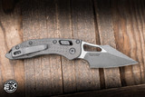Microtech M-Stitch Ram-LOK Folding Knife Natural Clear Frag Aluminum 3.25" M390 Apocalyptic 169MRL-10APFRNC