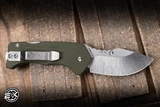 Medford 1881 Knife Works Lombard Knife OD Green G10 2.45" S45VN Drop Point Tumbled