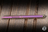 Microtech Marfione Select Tac-P Mini Chisel Tip Kubotan Self Defense Tool 6" Titanium Royal Purple/Bronze Accents 112M-MS6