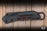Microtech/Bastinelli Knives "Feather" Fixed Blade Knife 3" Distressed Black 215-1DBKS