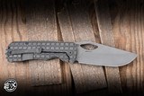 Preowned-McNees Knives Dixon Folding Knife Frag Titanium 3.75" MagnaCut Stonewash MCN-DX-FR-SW-A