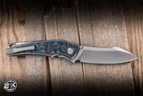 Hawk Knives Talon Folding Knife Titanium/Arctic Storm FC Overlay 3.5" M390