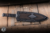 Marfione Custom Vipera Short Sword Galactic Acid Titanium/Deerskin Tsukagawa Wrap 9" Copper Menuki Mirror Polish