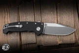Demko Knives AD20 XXX Folding Knife Black Carbon Fiber 4" 3V Clip Point