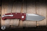 Demko Knives AD20 XXX Folding Knife Red G10 4" 3V Clip Point 