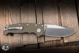 Demko Knives AD20 XXX Folding Knife OD Green G10 4" 3V Clip Point