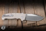 Demko Knives AD20 XXX Folding Knife Tan G10 4" 3V Clip Point