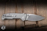 Demko Knives AD20 Compact Folding Knife Smooth Titanium 3" 3V Barong