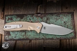 ProTech x Spartan Blades Custom Pallas Automatic Folding Knife Textured Bronze Aluminum 3.7" MagnaCut Stonewash  2026.003