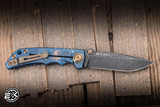 Spartan Blades Custom SHF Harsey Folder Knife "Uncle Sam" Titanium 4" Damascus Drop Point