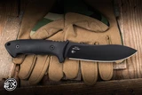 Spartan Blades Harsey Nessmuk Fixed Blade 5.13" 1095 Black  SBSL005BK