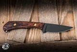 Toor Knives Barrow Fixed Blade Knife Walnut 2.9" MagnaCut Drop Point Black