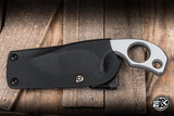 Thomas Warren/Strider SLCC XL Fixed Blade White G10 3.75" Flamed Titanium Carbide