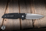 ProTech TR-3 Integrity Manual Folding Knife Topographic Black Aluminum 3.5" MagnaCut Stonewash IINT1105-TOPO