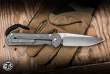 Preowned-2011 Chris Reeve Knives CRK LG SEBENZA Black MICARTA S30V