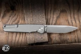 Preowned-Tactile Knife Co. "Rockwall" Thumbstud Folding Knife Titanium 2.84" MagnaCut Stonewash