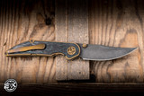 Hypercut Knives "Bikkhu" Folding Knife Titanium/Shipwreck Camo Carbon Inlay 3.25" S45VN Persian 0211