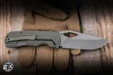 McNees Knives Little Dixon Folding Knife Atomic Green/Bronze Frag Titanium 3.25" MagnaCut Stonewash