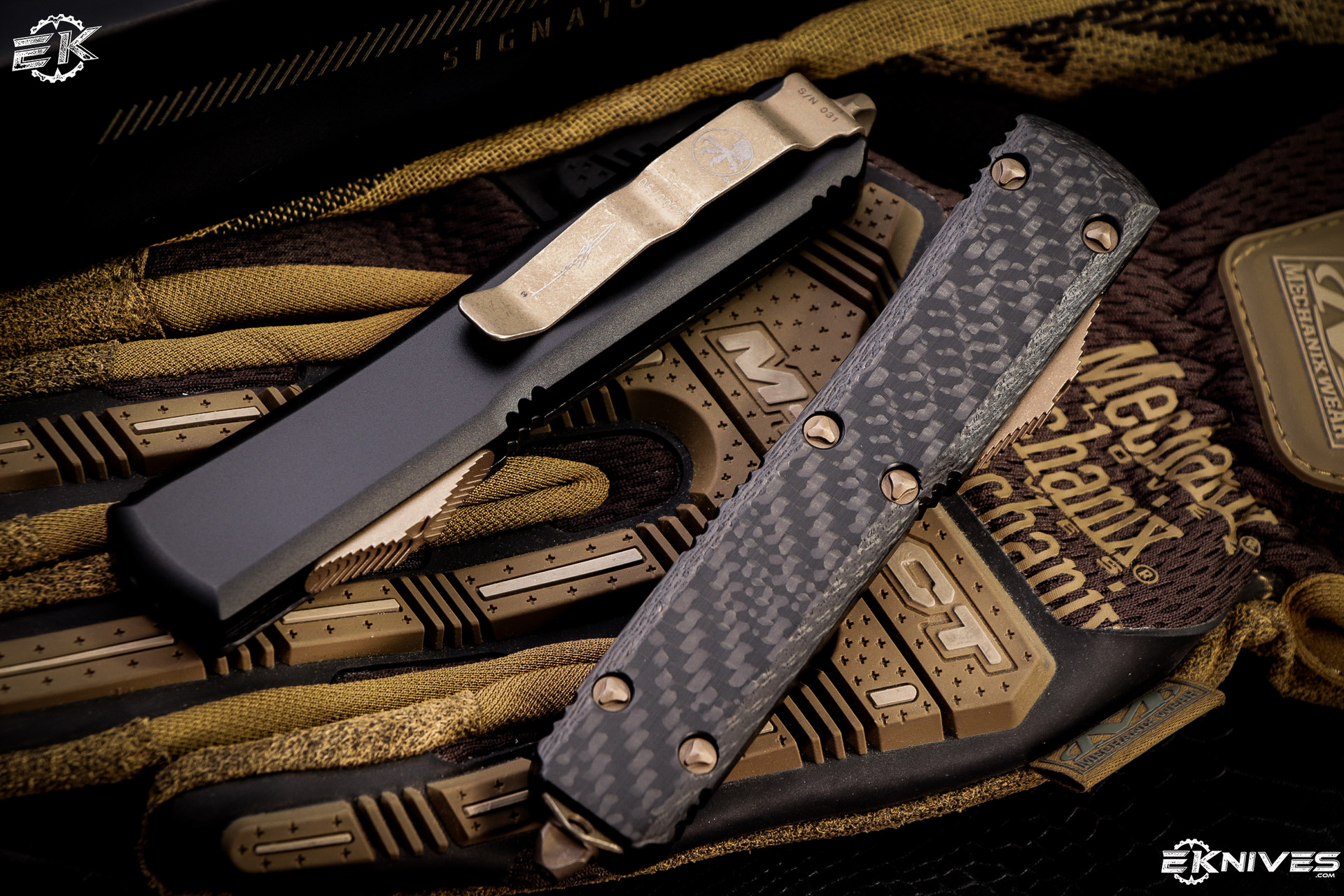 Microtech Ultratech OTF Carbon Fiber Automatic Knife Signature 3.4