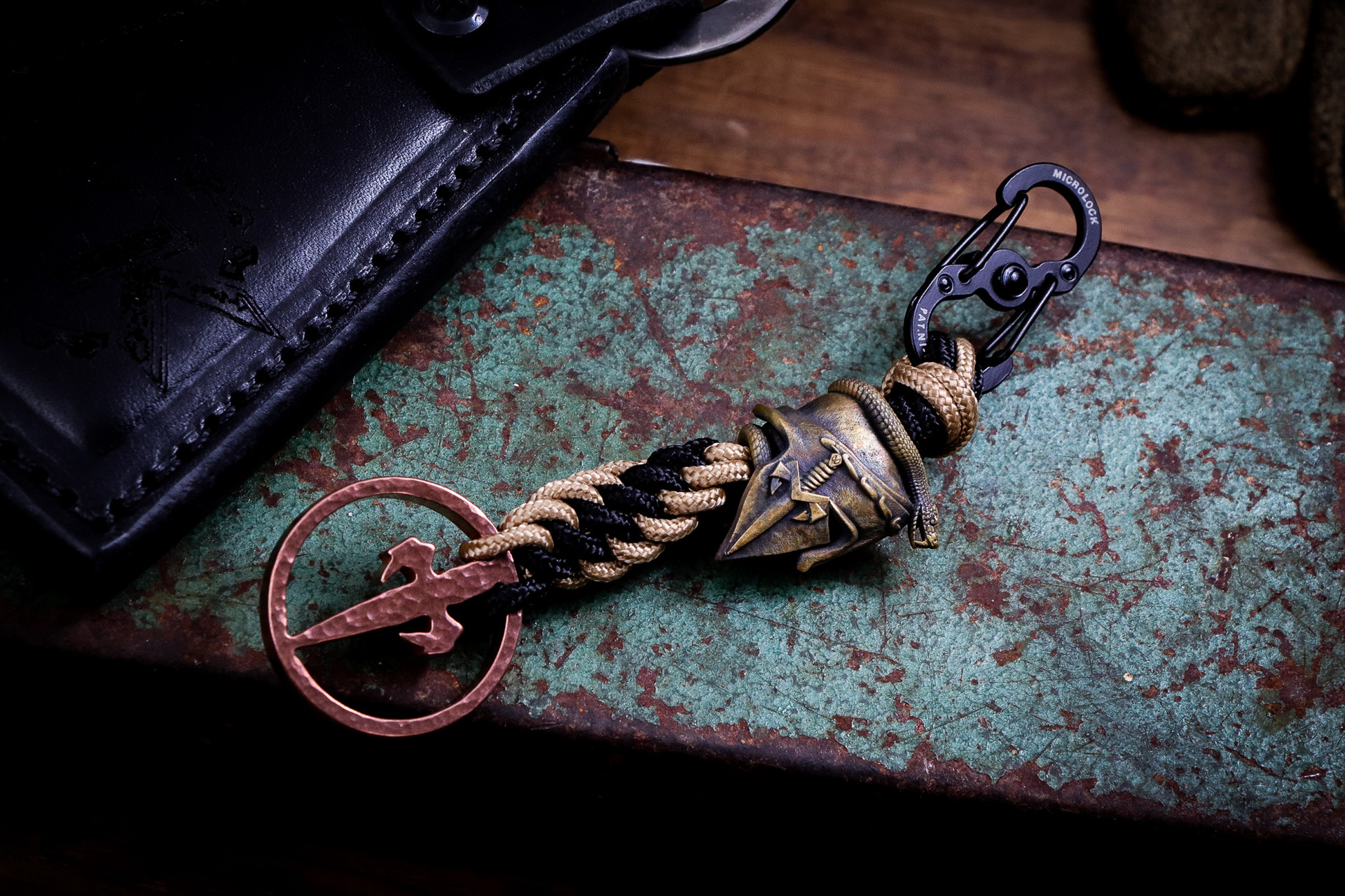 Microtech/Marfione Spartan Viper Bead Skull