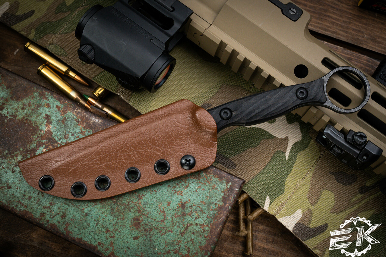 Toor Knives Anaconda Outlaw Fixed Blade Knife Ebony 3.75" Black Oxide