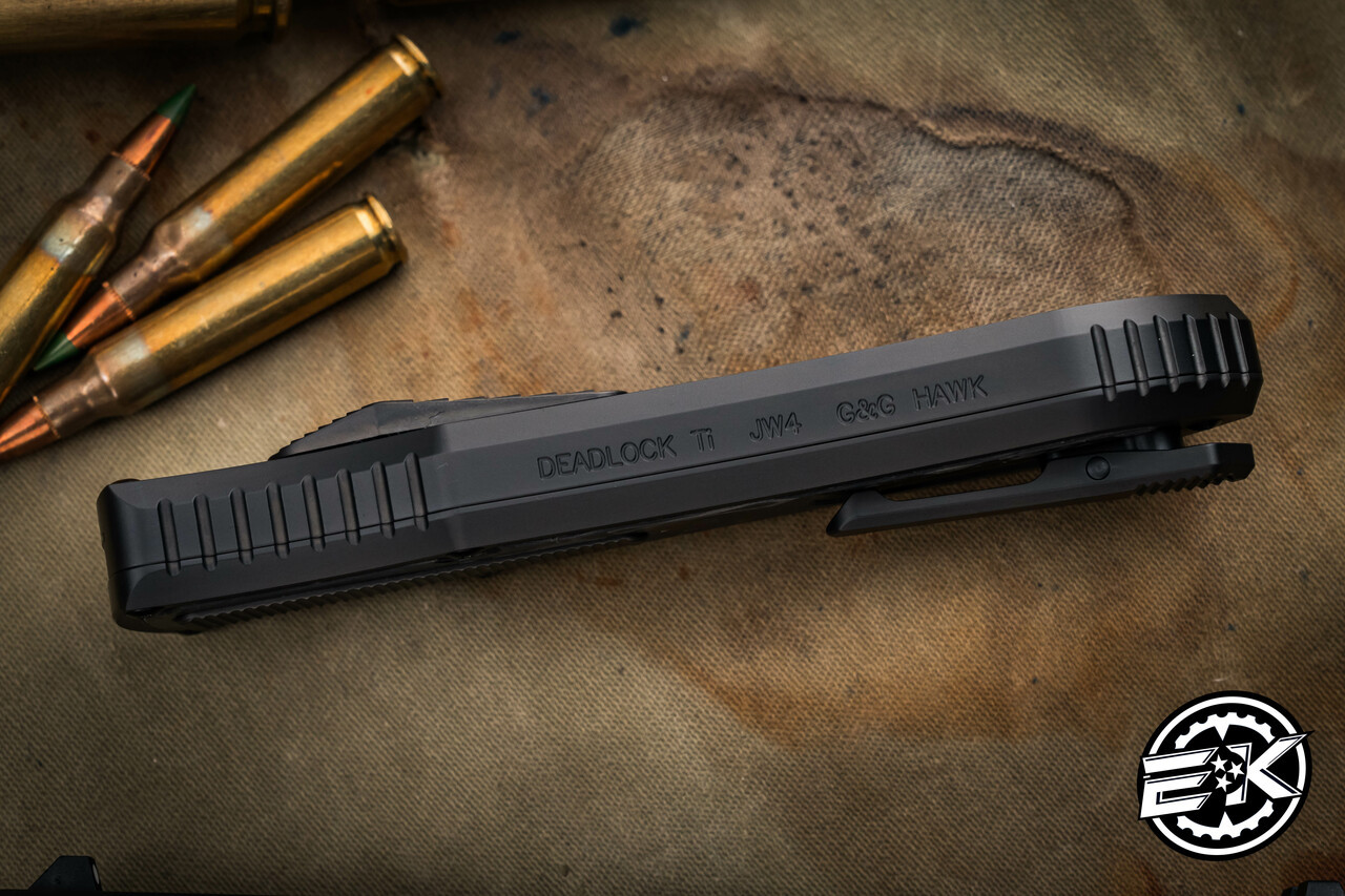 Hawk Knives John Wick 4 Set Deadlock Model C Set, Titanium/Fat Carbon