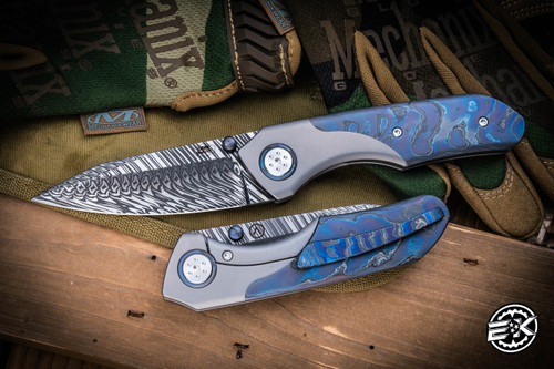 Alliance Designs "Keen" Half Dress DarkTi Bolsterlock 3.25" Damasteel