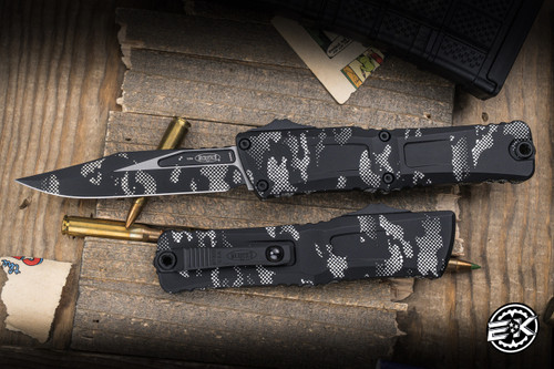 Microtech Combat Troodon Gen III OTF Automatic Pixel Camo 4" M390 Bowie 1146-1PXC