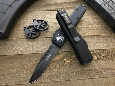 Microtech UTX-85 OTF S/E Black DLC Tactical 231-1DLCT