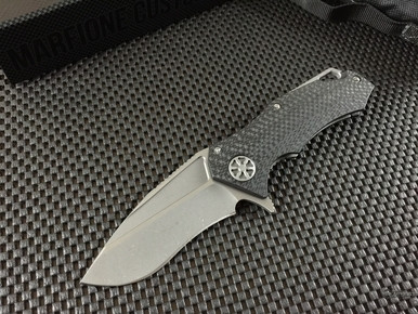 MICROTECH MARFIONE CUSTOM KNIVES STAR LORD CARBON FIBER SATIN