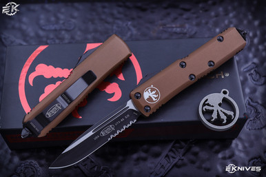 Microtech UTX-85 Tan OTF S/E Black Serrated 231-2TA