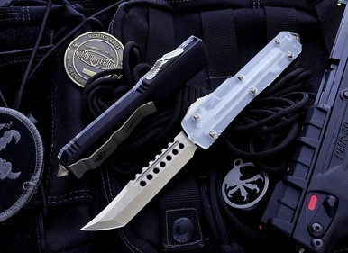 Microtech Ultratech Clear Top Hellhound Tanto Bronze 119-13CL