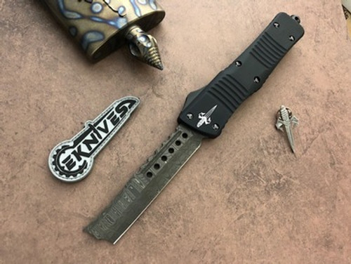 Marfione Custom Combat Troodon Hellhound Razor Nichols Damascus