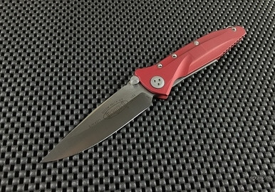 MICROTECH SOCOM DELTA RED ALUMINUM SATIN PLAIN A159-4RD