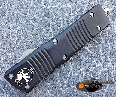 MICROTECH COMBAT TROODON PURPLE D/E SATIN SERRATED 142-6PU