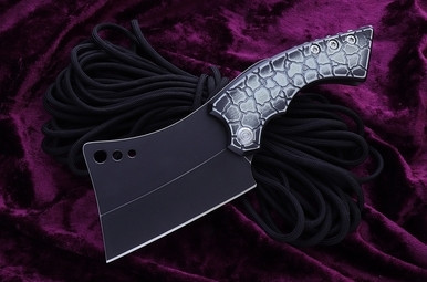ExtremAddiction Custom Folding Cleaver Non Locking MokuTi Backspacer Sergey Rogovets