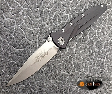 MICROTECH SOCOM DELTA ALUMINUM FOLDER 4" BEAD BLAST PLAIN 159-7