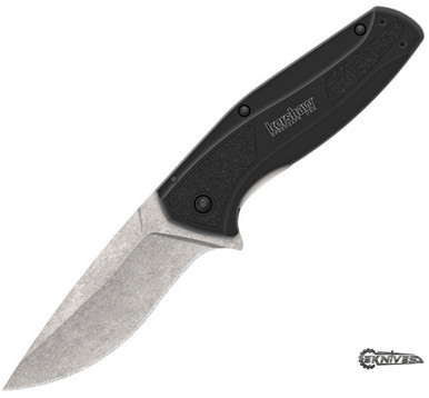 KERSHAW CAMBER ASSISTED FLIPPER 3" STONEWASH PLAIN 1678