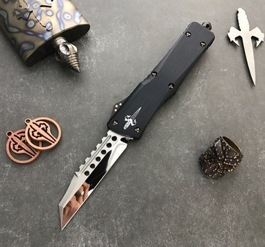 Marfione Custom Warhound Combat Troodon Copper Ringed Accents M390 Mirror Polish