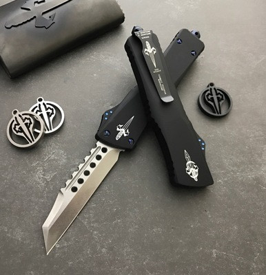 Marfione Custom Warhound Combat Troodon Blue Hardware M390 Two Tone Stonewash