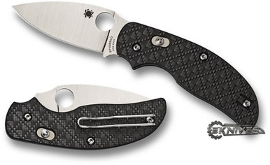 SPYDERCO SAGE 3 BOLT ACTION CARBON FIBER KNIFE C123CFBAP