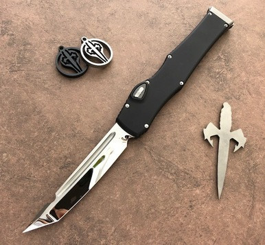 Marfione Custom HALO VI Black Alloy Tanto M390 Mirror Polish