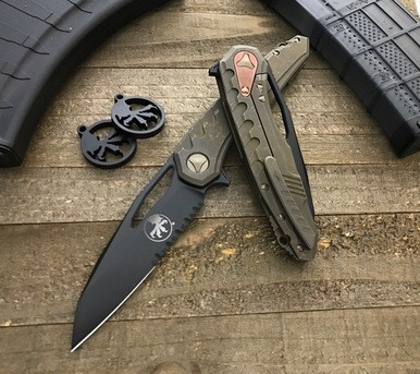Microtech Sigil MK6 Bronze DLC Part Serrated 196-2BZ