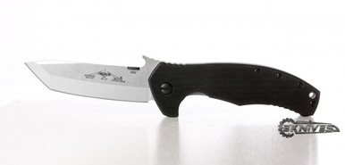 EMERSON KNIVES ROADHOUSE BLACK G-10 3.8" STONEWASHED TANTO COMBO SFS