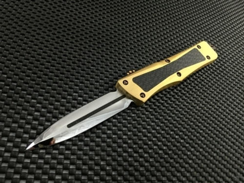 MICROTECH MARFIONE CUSTOM KNIVES COMBAT TROODON BEARING GRADE BRASS LSCF MIRROR #27