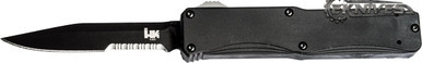 BENCHMADE HK TUMULT OTF KNIFE 3.5" BLACK COMBO 14800SBK
