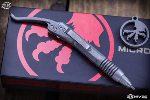 Microtech Siphon II Stonewash Stainless Tactical Pen 401-SSSW