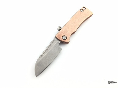 Chaves Customized Copper Friction Folder Blue Skull Clip